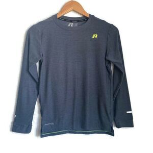 Russell Dri Power 360 Blue Grey Long sleeve 10/12